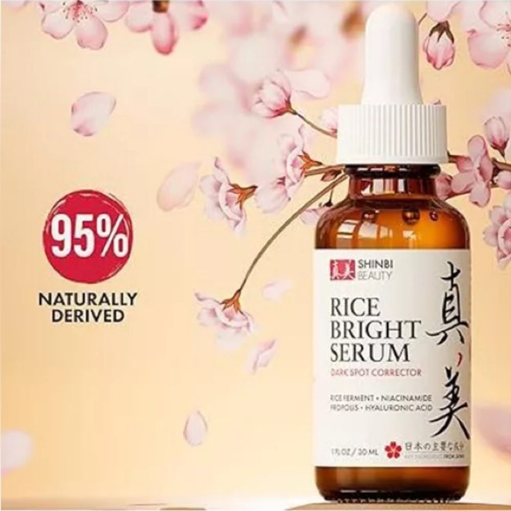 Shinbi Beauty Rice Bright‎ Serum 1oz NWB | Clean, Vegan, Brightening Skincare - Picture 2 of 13